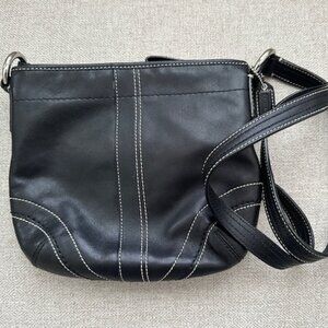 Coach Black Leather Crossbody Bag – Excellent Condition